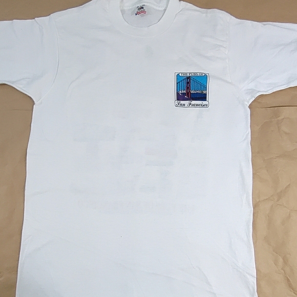 San Francisco Pubs Graphic Tee Shirt Fruit of the Loom Cotton Medium White NWOT - Picture 2 of 10